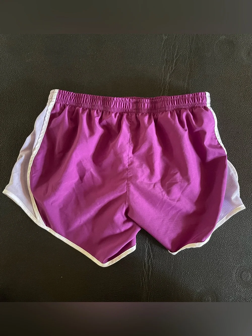 Nike Girls Purple Shorts with White Trim